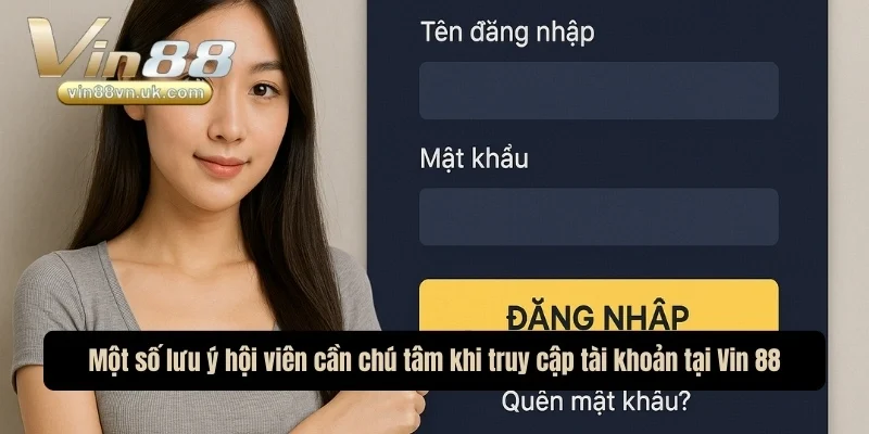 Một số lưu ý hội viên cần chú tâm khi truy cập tài khoản tại Vin 88 Một số lưu ý hội viên cần chú tâm khi truy cập tài khoản tại Vin 88