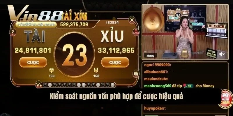 Kiểm soát nguồn vốn phù hợp để cược hiệu quả Kiểm soát nguồn vốn phù hợp để cược hiệu quả