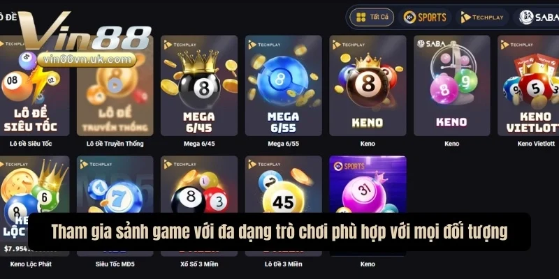 Tham gia sảnh game với đa dạng trò chơi phù hợp với mọi đối tượng Tham gia sảnh game với đa dạng trò chơi phù hợp với mọi đối tượng